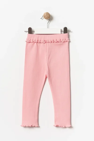 Minipodyum Girls Ruffle Detail Leggings