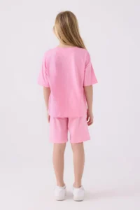 US Polo Assn. U.s. Polo Shirt Assn Girls' Pink Bermuda Set - Image 5