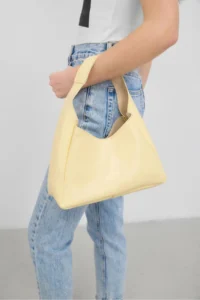 Shule Bags Mono Yavrulu Shoulder Bag Yellow - Image 3