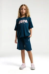 US Polo Assn. U.s Polo Shirt US2080-G KIZ BERMUDA Set - Image 2