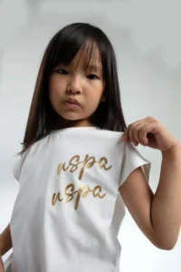 US Polo Assn. U.s Polo Shirt US2081-G KIZ Capri Leggings Set - Image 2