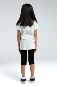 US Polo Assn. U.s. Polo Shirt US2081-4 KIZ Capri Leggings Set - Image 4