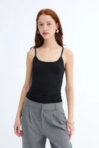 Addax Thin Sleeveless Tank Top A4260 - Image 2