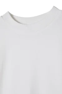 TRENDYOLMİLLA Ecru-Blue 2 Sets Package 100% Cotton Basic Dog collar Knitting T-Shirt - Image 9