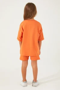 US Polo Assn. Base. Polo Shirt Us1405-g Girls' Set with Shorts - Image 4