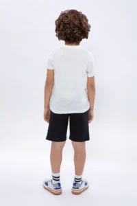 US Polo Assn. U.s. Polo Shirt Assn Boys' Cream Bermuda Set - Image 4