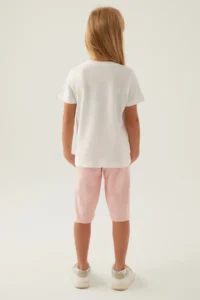 US Polo Assn. FROZEN Girls' Capri Set - Cream - Image 5