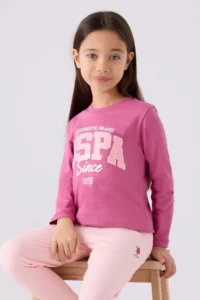 US Polo Assn. Girls' Set - Lavender - Image 2