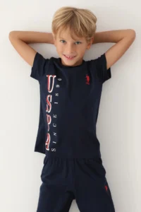 US Polo Assn. Boys' Set - Navy Blue - Image 2