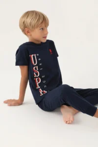 US Polo Assn. Boys' Set - Navy Blue - Image 3