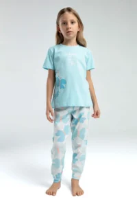 US Polo Assn. Rolypoly Girls' Blue Pajama Set