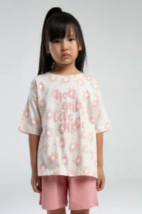 US Polo Assn. Girls' Shorts Set - A.Beige - Image 2