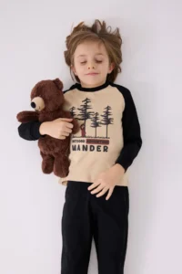 US Polo Assn. Rolypoly Boys' Cream Pajama Set - Image 3
