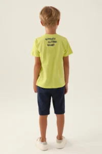 US Polo Assn. U.s. Polo Shirt Assn Boys' Green Bermuda Set - Image 5