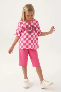 US Polo Assn. KIZ GARSON Capri Set - Dusty Pink - Image 4