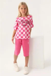 US Polo Assn. KIZ GARSON Capri Set - Dusty Pink - Image 5