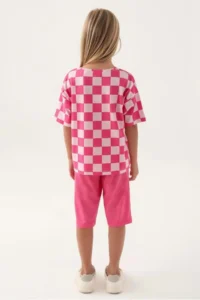 US Polo Assn. KIZ GARSON Capri Set - Dusty Pink - Image 6