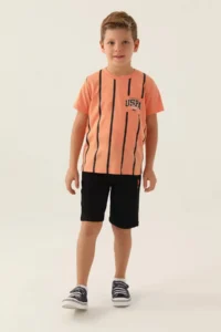 US Polo Assn. Boys' Navy Blue Bermuda Set - Image 3
