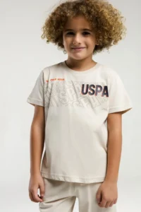 US Polo Assn. BASE. Polo Assn Kids Top and Bottom Set – Monogram Patterned and Elegant Style - Image 2