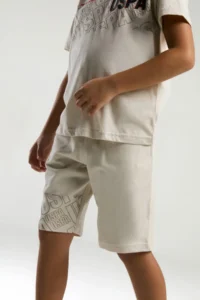 US Polo Assn. BASE. Polo Assn Kids Top and Bottom Set – Monogram Patterned and Elegant Style - Image 3