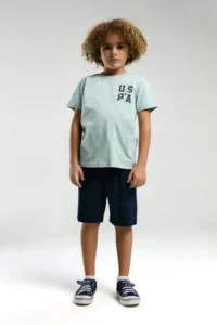 US Polo Assn. BASE. Polo Assn. Boy, Licensed, T-shirt Bermuda, Top and Bottom Set - Image 4