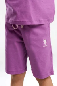 US Polo Assn. BASE. Polo Assn Girls' USPA Patterned, Bermuda Set - Image 4