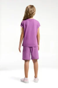 US Polo Assn. BASE. Polo Assn Girls' USPA Patterned, Bermuda Set - Image 5