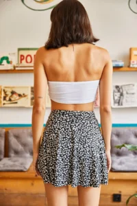 Olalook Women Black Camisole Skirt with Shorts - Image 5