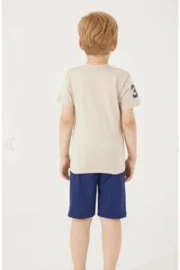 US Polo Assn. Boy, Licensed, Uspa Written, 100% Cotton, T-shirt Bermuda Set - Image 2