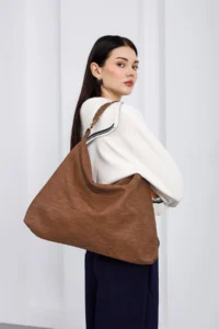 Shule Bags Polly Braided Casual Shoulder Bag Tan