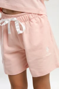 US Polo Assn. U.s. Polo Shirt Assn Girls' White Shorts Set - Image 3