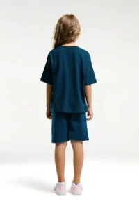 US Polo Assn. U.s. Polo Shirt Assn Girls' Black Bermuda Set - Image 3