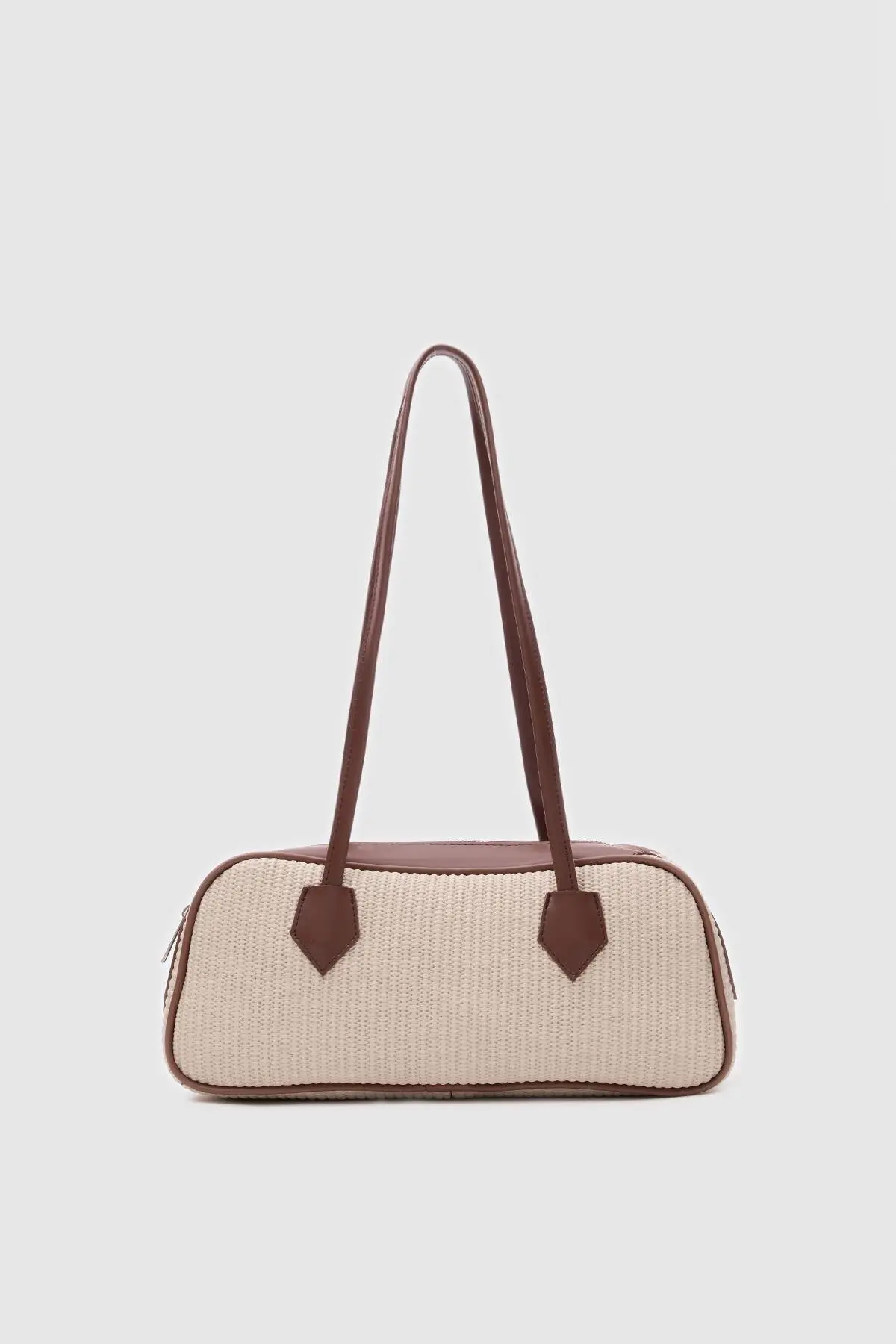 Shule Bags Boheme Wicker Baget Bag Cream