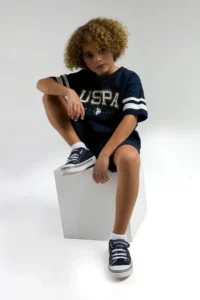 US Polo Assn. U.s. Polo Shirt Assn Boys' Navy Blue Bermuda Set