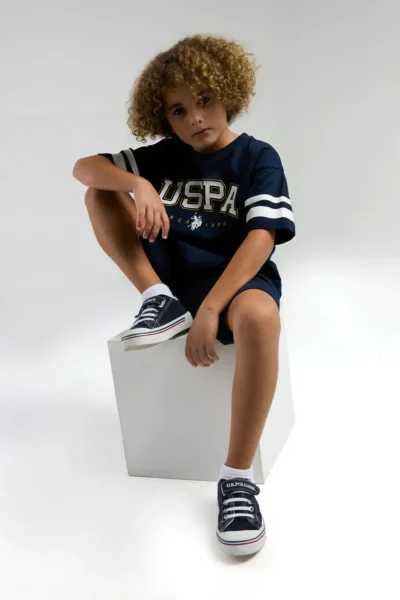 US Polo Assn. U.s. Polo Shirt Assn Boys' Navy Blue Bermuda Set
