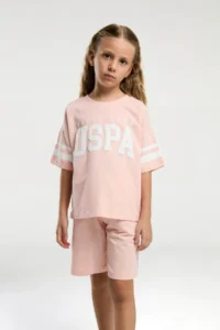 US Polo Assn. BASE. Polo Assn. GIRLS BERMUDA SUIT 100% Cotton / 100% Cotton