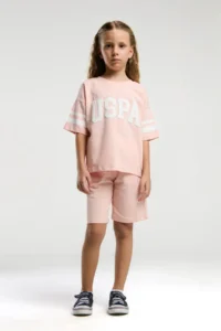 US Polo Assn. BASE. Polo Assn. GIRLS BERMUDA SUIT 100% Cotton / 100% Cotton - Image 2