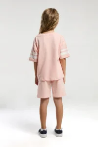 US Polo Assn. BASE. Polo Assn. GIRLS BERMUDA SUIT 100% Cotton / 100% Cotton - Image 5