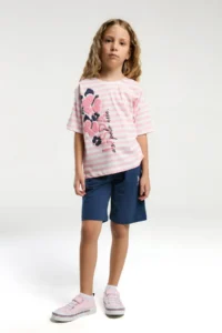 US Polo Assn. BASE. Polo Assn Kids 100% Cotton Girls' Top and Bottom Set