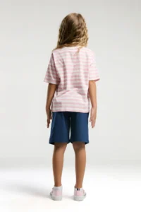 US Polo Assn. BASE. Polo Assn Kids 100% Cotton Girls' Top and Bottom Set - Image 5