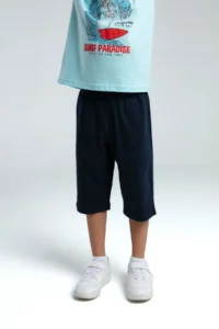 US Polo Assn. Rolypoly Boys' Blue Capri Set - Image 3