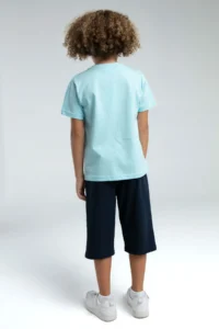 US Polo Assn. Rolypoly Boys' Blue Capri Set - Image 4