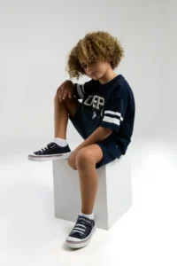 US Polo Assn. U.s. Polo Shirt Assn Boys' Navy Blue Bermuda Set - Image 3