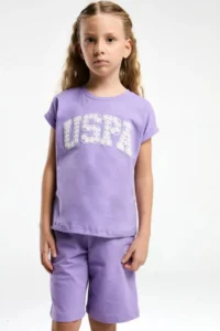 US Polo Assn. U.s Polo Shirt US20100-G KIZ BERMUDA Set - Image 3