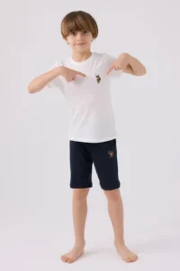 US Polo Assn. U.s. Polo Shirt Assn Boys' White Bermuda Set