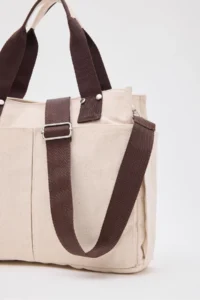 Shule Bags Milano Canvas Briefcase Bitter Brown - Image 8