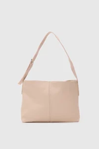 Shule Bags Agatha Leather Shoulder Bag Cream