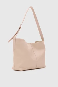 Shule Bags Agatha Leather Shoulder Bag Cream - Image 2