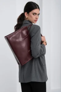 Shule Bags Paella Shoulder Bag Burgundy - Image 2