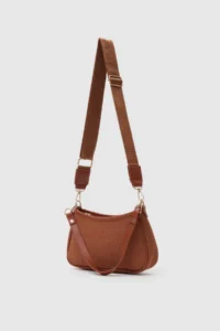 Shule Bags Farme Suede Baget Bag Tan - Image 4